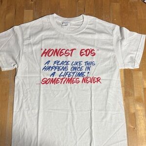 Honest Ed’s White Graphic T-Shirt